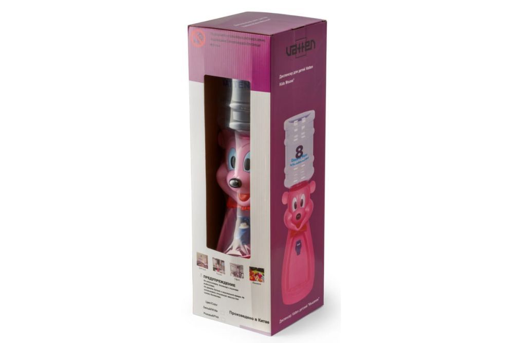 Кулер VATTEN kids Mouse Pink со стаканчиком 5593
